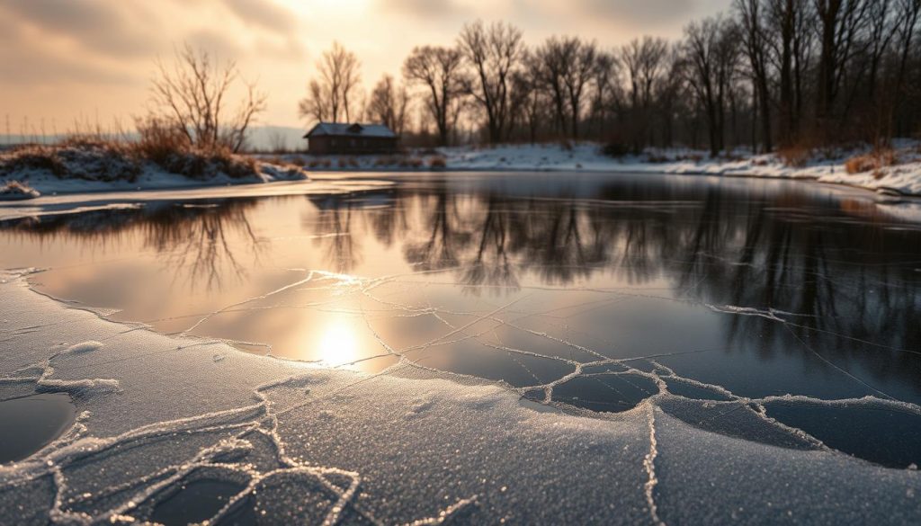 how long does it take a pond to freeze