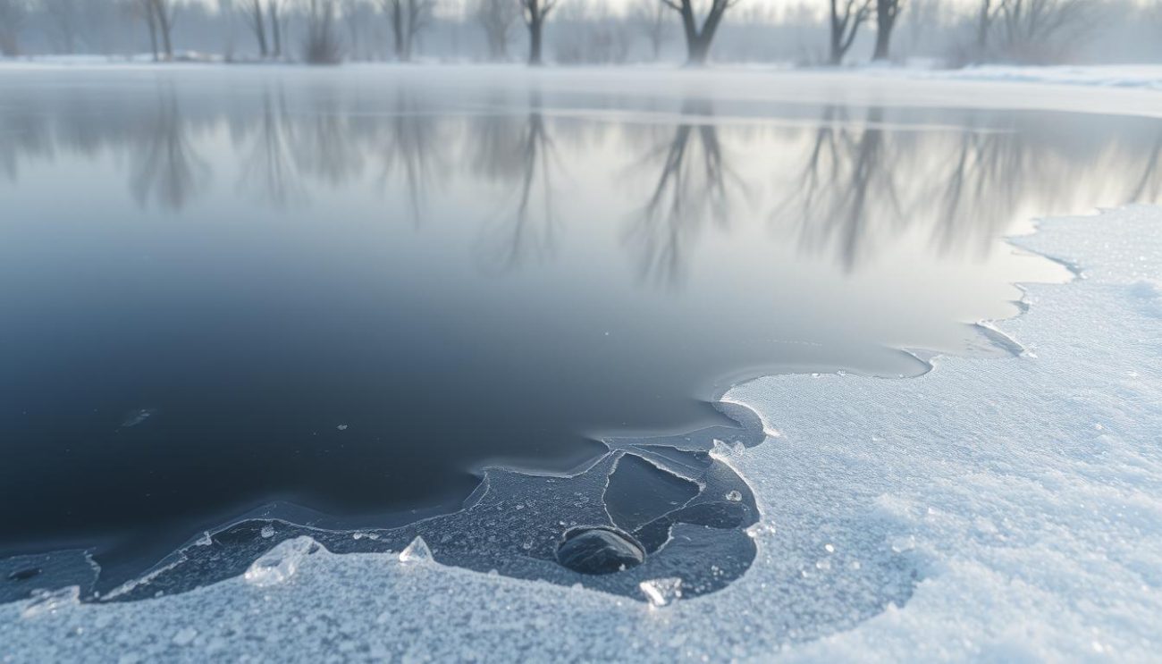 how long does it take a pond to freeze