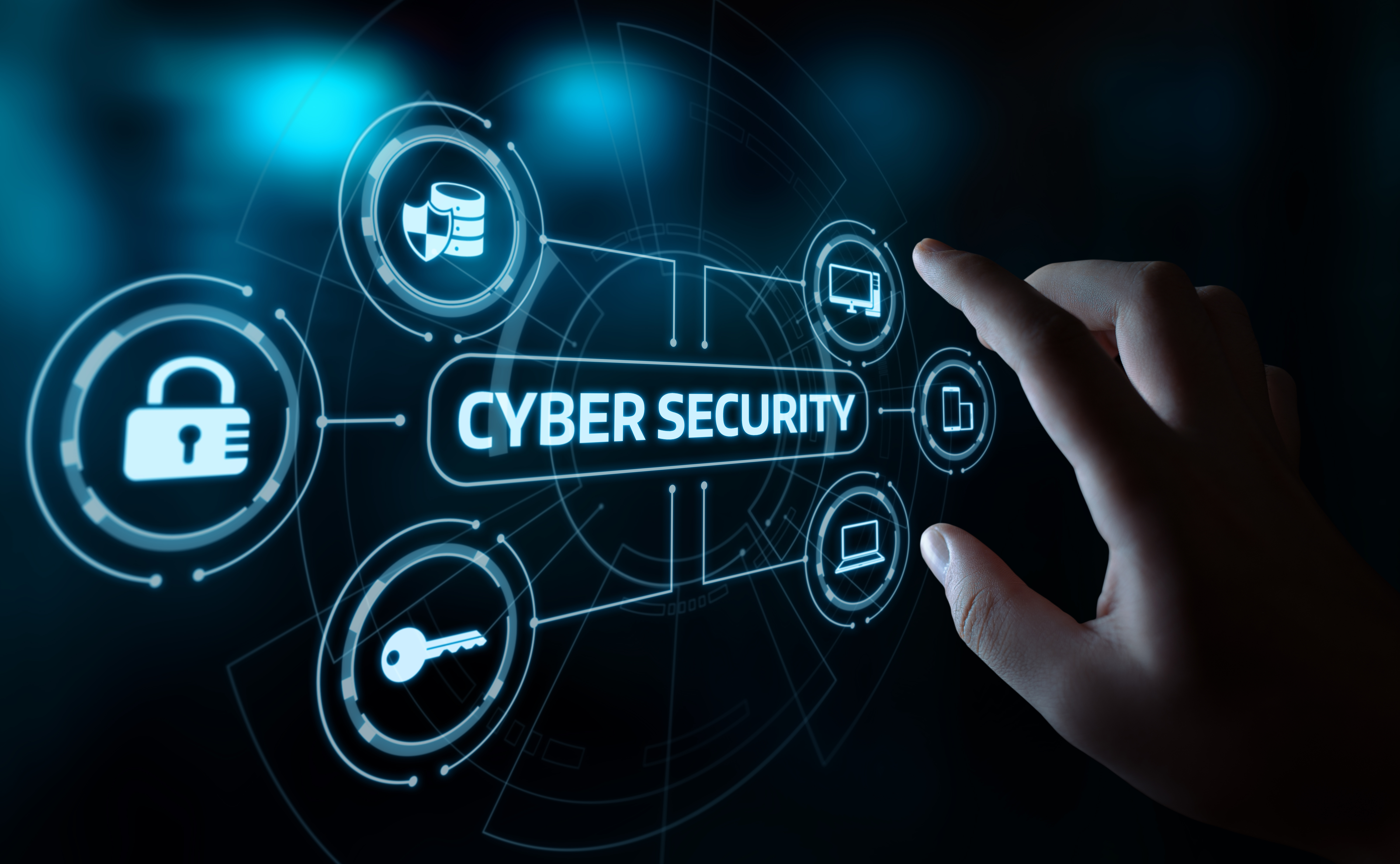 Ilustrasi cybersecurity 2025 untuk melindungi bisnis digital dari ancaman serangan siber