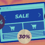 Ilustrasi strategi diskon flash sale untuk meningkatkan penjualan online dengan persentase potongan harga