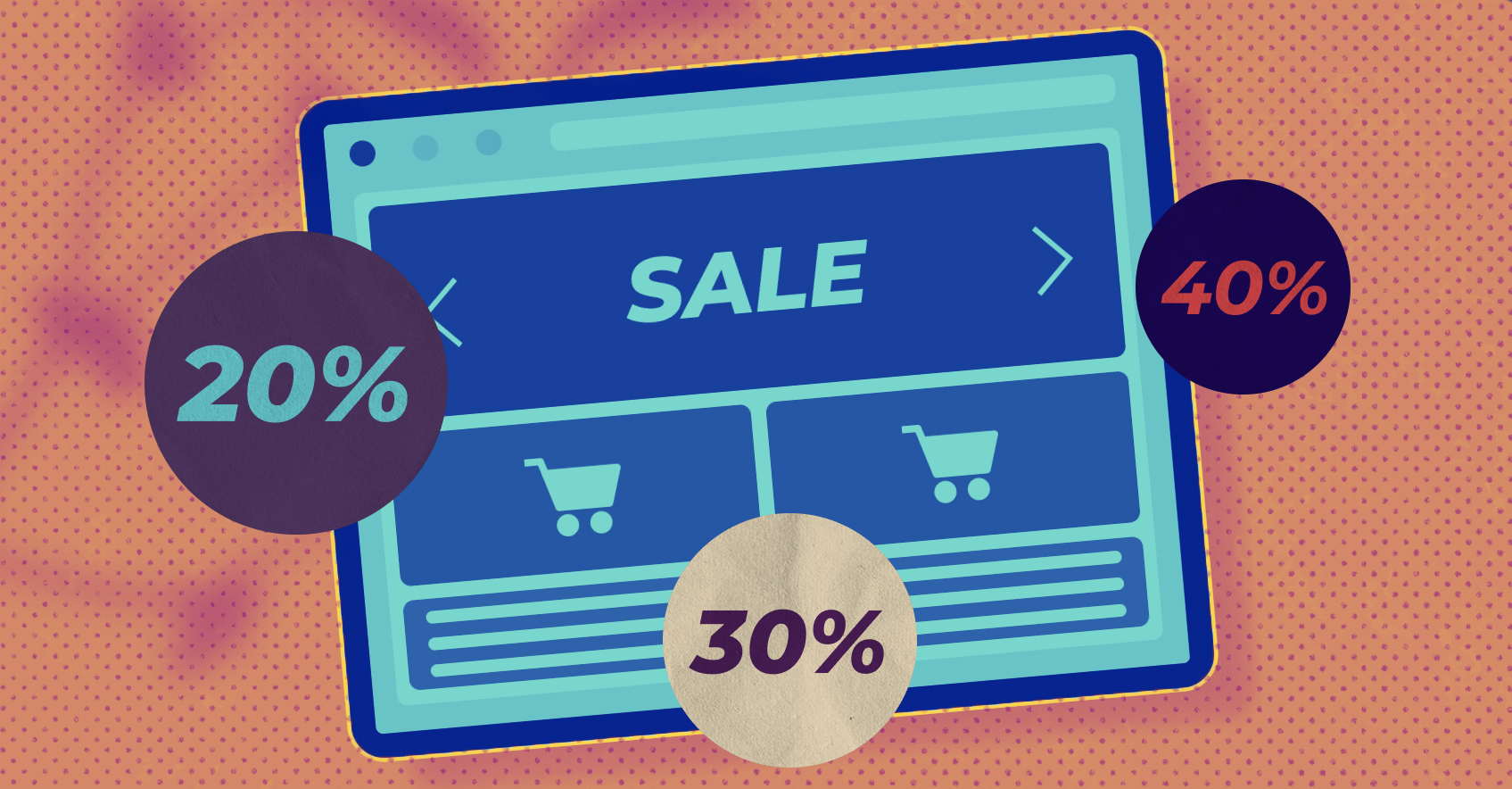 Ilustrasi strategi diskon flash sale untuk meningkatkan penjualan online dengan persentase potongan harga