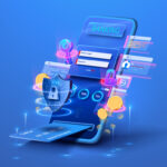 Ilustrasi inovasi teknologi finansial di Indonesia seperti dompet digital, QRIS, BNPL, open banking, dan contactless payment