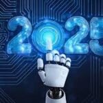 Ilustrasi 5 teknologi masa depan 2025 seperti AI, IoT, blockchain, energi terbarukan, dan bioteknologi