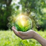 Ilustrasi green technology di Indonesia sebagai inovasi ramah lingkungan untuk masa depan berkelanjutan