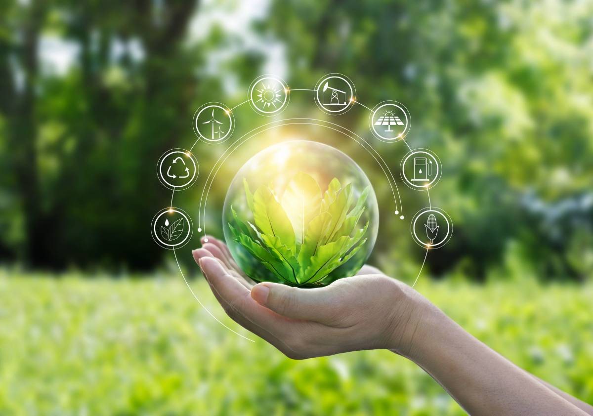 Ilustrasi green technology di Indonesia sebagai inovasi ramah lingkungan untuk masa depan berkelanjutan