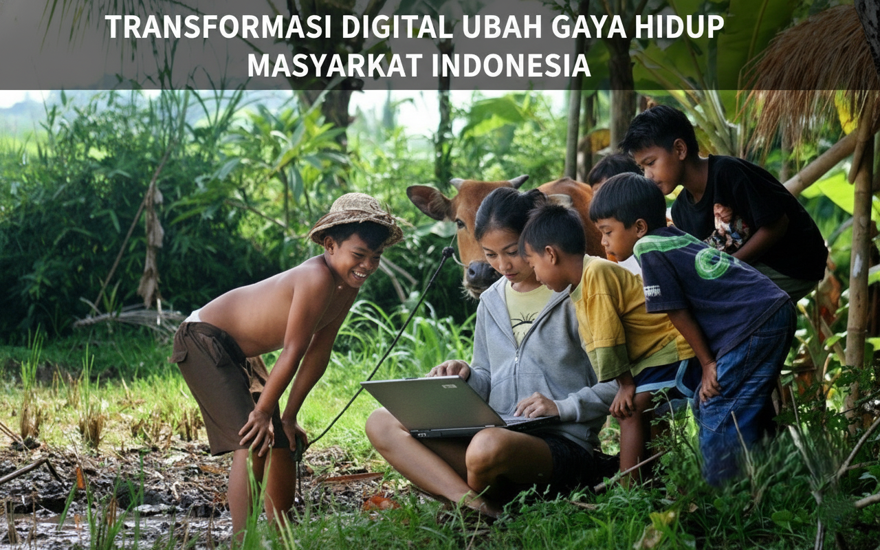 Transformasi digital di Indonesia mengubah gaya hidup masyarakat modern dalam bekerja, berbelanja, dan berinteraksi.