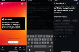 Tangkapan layar tren “Your Algorithm” di Instagram Stories yang viral dan memperlihatkan fitur analisis algoritma konten pengguna.